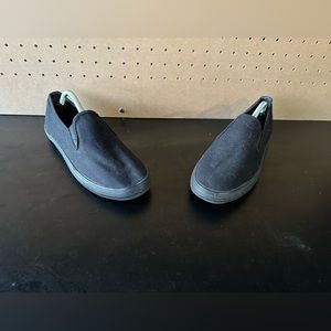 american eagle outfitters mens black pull on sneaker shoes casual men’s size 8W